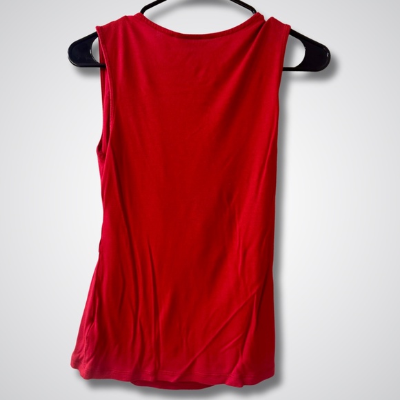 Banana Republic Red Sleeveless Wrap Top - Size Petite M - NWT Condition!** - Picture 3 of 3